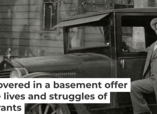 A Filipino man poses next to a Ford Model A in the 1930s. Filipino Agricultural Workers Collection, Archives Center, National Museum of American History